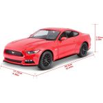 Maisto Ford Mustang GT 2015 1:18 červená