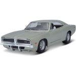 Maisto Dodge Charger R/T 1969 1:25 stříbrná