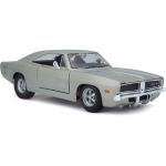 Maisto Dodge Charger R/T 1969 1:25 stříbrná