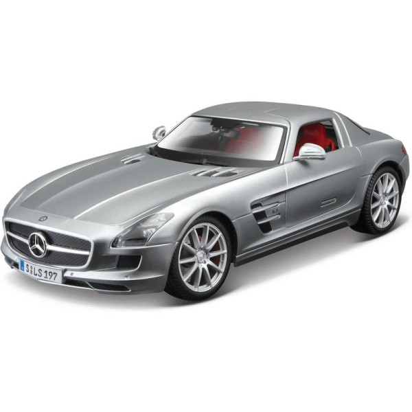 Maisto Mercedes-Benz SLS AMG 1:18 stříbrná