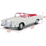 Maisto Mercedes-Benz 280SE Cabrio 1967 1:18 krémová