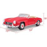 Maisto Mercedes-Benz 190SL 1955 1:18 červená