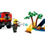 LEGO City - Hasičský vůz 4x4 a záchranný člun