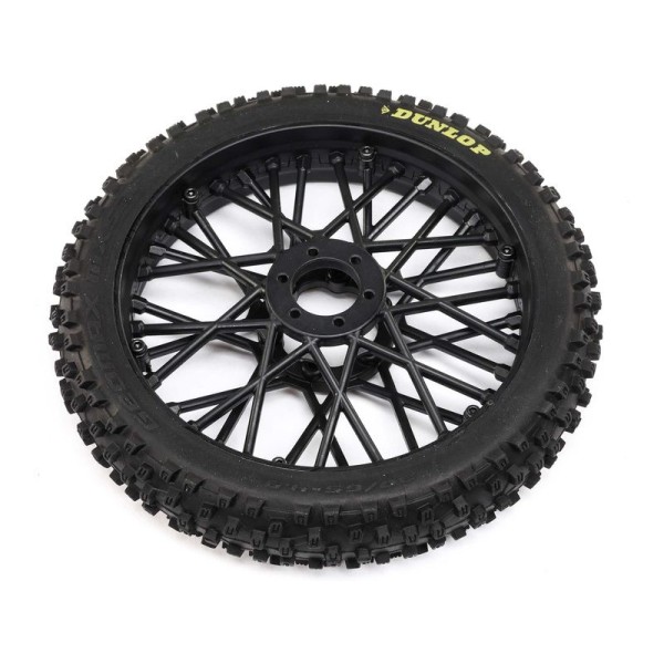 Losi kolo s pneu Dunlop MX53 přední, disk černý: PM-MX