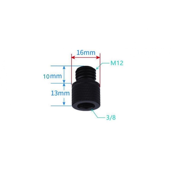 3/8” Female to M12Male Screw