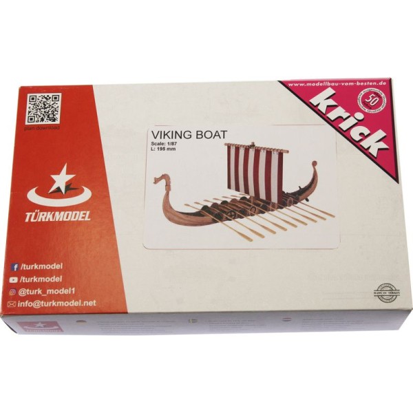 Türkmodel vikingská loď 1:87 kit