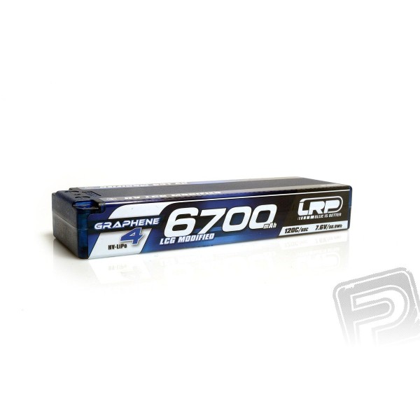 HV LCG Modified GRAPHENE-4 6700mAh Hardcase Akku - 7.6V LiPo - 120C/60C