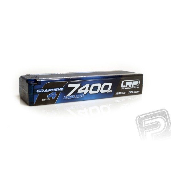 HV Stock Spec GRAPHENE-4 7400mAh Hardcase Akku - 7.6V LiPo - 135C/65C