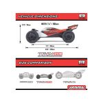 Arrma Typhon Grom 1:18 4WD Smart RTR červená