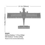 E-flite Draco 0.8m AS3X SAFE Select BNF Basic