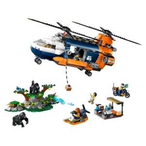 LEGO City - Helikoptéra na průzkum džungle v základním táboře