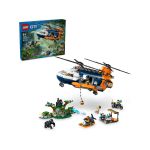 LEGO City - Helikoptéra na průzkum džungle v základním táboře