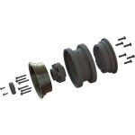 Pro-Line disk 2.9” Black Rhino Armory Gunmetal Aluminum Dual Offset (+5/+10): Axial SCX6