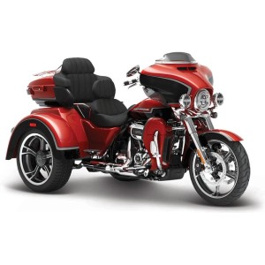 Maisto Harley-Davidson Trikes - CVO Tri Glide 2021 1:12 červená metalíza