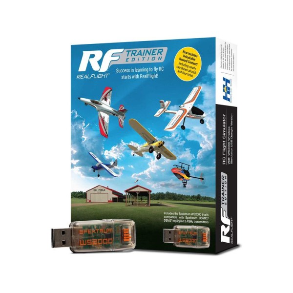 RealFlight Trainer Edition RC letecký simulátor, WS2000 bezdrátové USB rozhraní