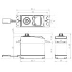 SG-0351+ Digitální servo (4,1kg-0,17s/60°)