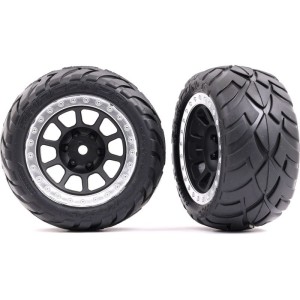 Traxxas kolo 2.2”, disk šedý/chromovaný, pneu Anaconda (2) (zadní)