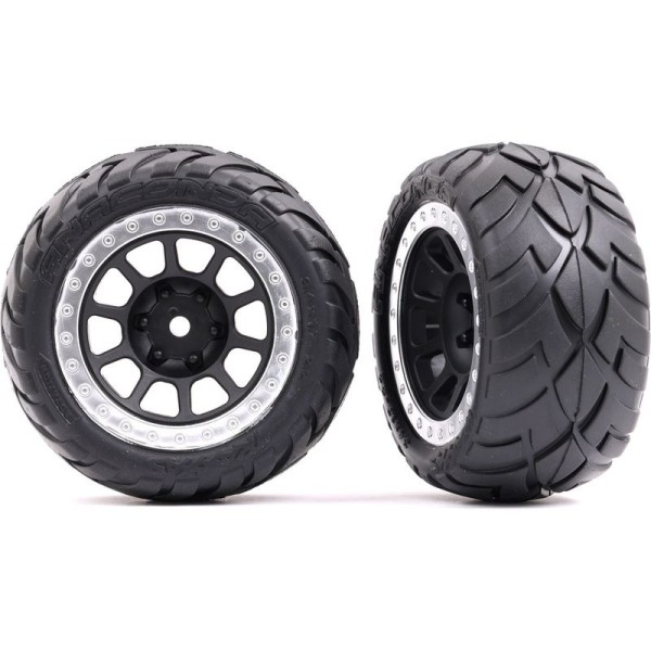 Traxxas kolo 2.2”, disk šedý/chromovaný, pneu Anaconda (2) (zadní)