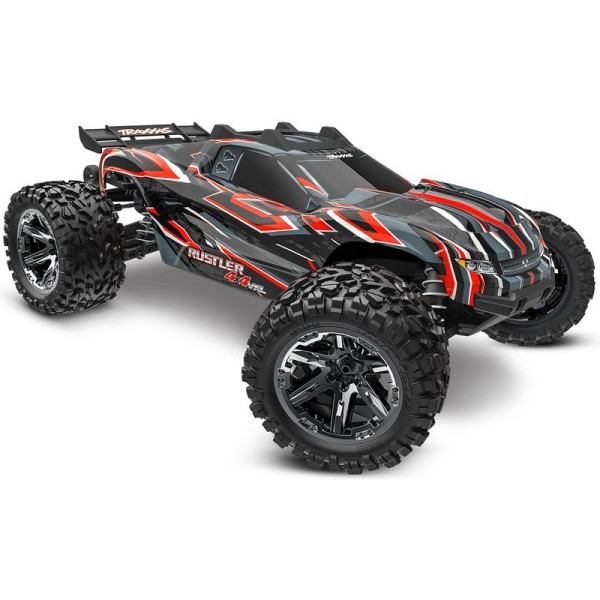 Traxxas Rustler 1:10 VXL HD 4WD RTR červený