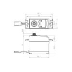 SC-0253MG+ Digitální servo (6,0kg-0,15s/60°)