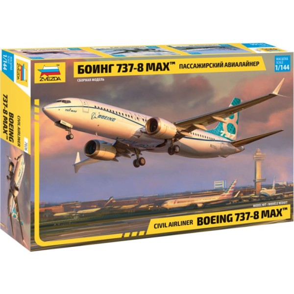 Zvezda Boeing 737-8 MAX (1:144)