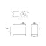 DH85W High-torque Digital servo (85 kg-0,15s/60°)