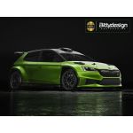 Karoserie čirá ŠKODA Fabia RS Rally2 1/10 rally 190mm