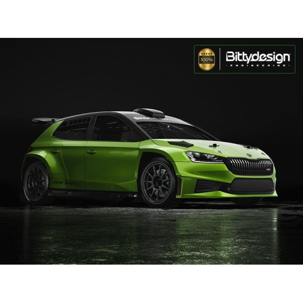 Karoserie čirá ŠKODA Fabia RS Rally2 1/10 rally 190mm