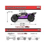 Arrma Vorteks Mega 550 1:10 RTR fialová