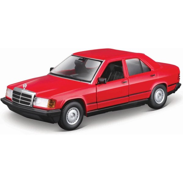 Bburago Mercedes-Benz 190E 1987 1:24 červená