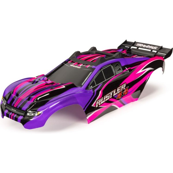 Traxxas karosérie Rustler 4X4 růžovo-fialová