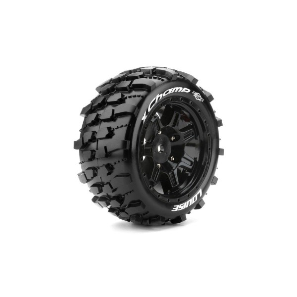 X-CHAMP SPORT 1/5 24mm hex Black Rims, 2 ks