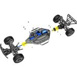 Traxxas Slash 1:10 HD VXL 4WD RTR modrý