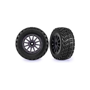 Traxxas kolo 2.2/3.0”, disk Rally šedý, pneu gravel (2)