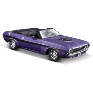 Maisto Dodge Challenger R/T Convertible 1970 1:24 fialová metalíza