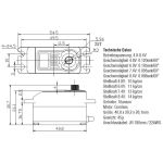 H-Speed servo HSX102 14kg.cm 0.086s/60° 25T