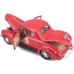 Maisto Ford Deluxe Coupe 1939 1:18 červená