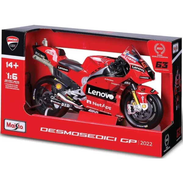 Maisto Ducati Lenovo GP 2022 1:6 #63 Bagnaia