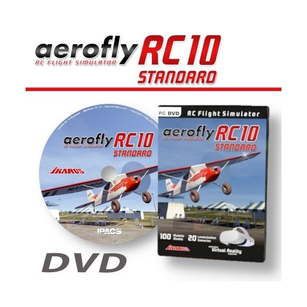 Aerofly RC10 STANDARD - DVD pro Win 10/11