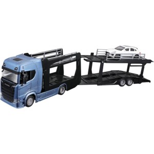 Bburago Scania 770S Blue s Porsche Macan 1:43