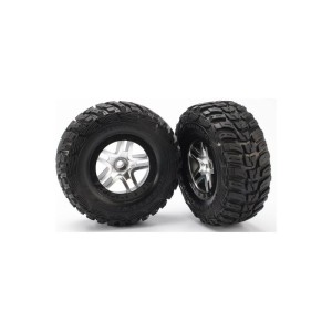 Traxxas kolo 2.2/3.0”, disk SCT Split-Spoke saténový-černý, pneu Kumho (2) (2WD přední)