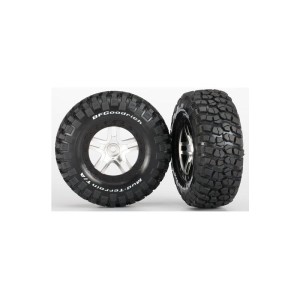 Traxxas kolo 2.2/3.0”, disk SCT Split-Spoke saténový-černý, pneu KM2 S1 (2)