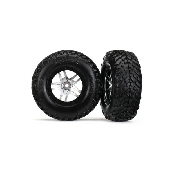 Traxxas kolo 2.2/3.0”, disk SCT Split-Spoke saténový-černý, pneu SCT (2)