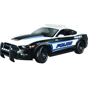 Maisto Ford Mustang GT 2015 1:18 černo-bílá