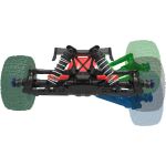 Traxxas Jato 1:8 4WD BL-2S RTR červené