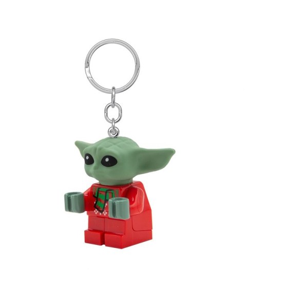 LEGO svítící klíčenka - Star Wars Baby Yoda ve svetru